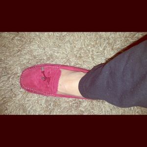 Uggs burgundy soft Moccasins 7.5